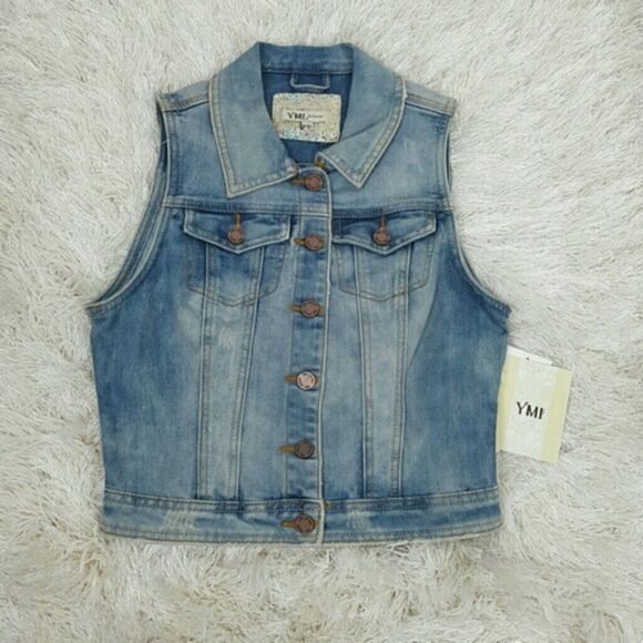 Women's Denim Vest Size Medium - Picture 2 of 5